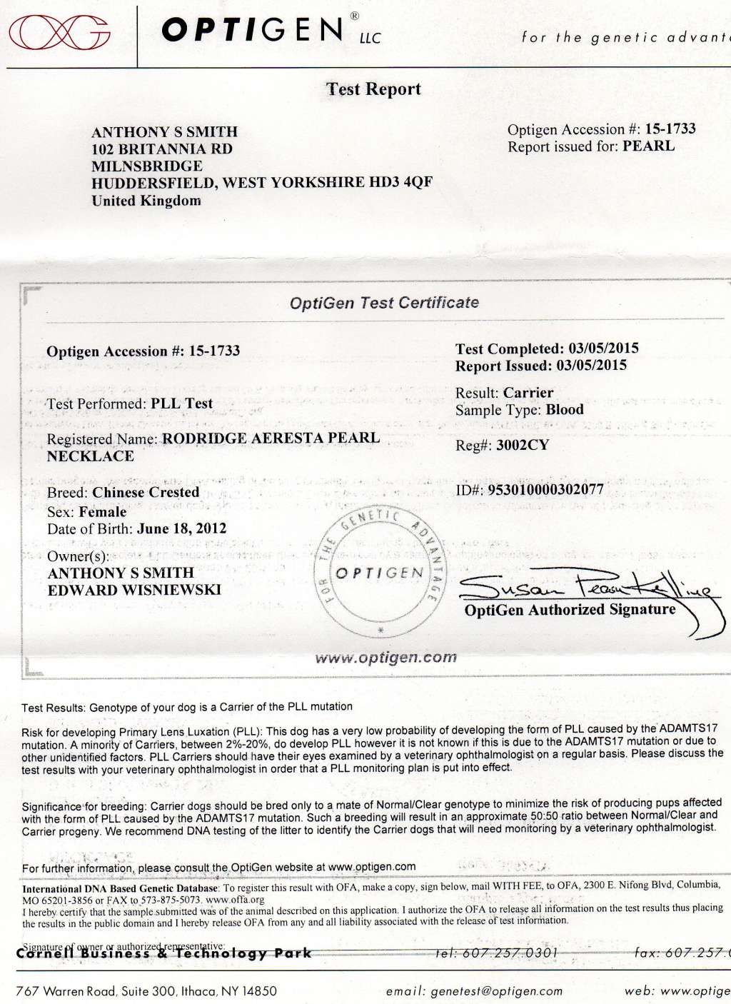 Rodridge Aeresta Pearl Necklace