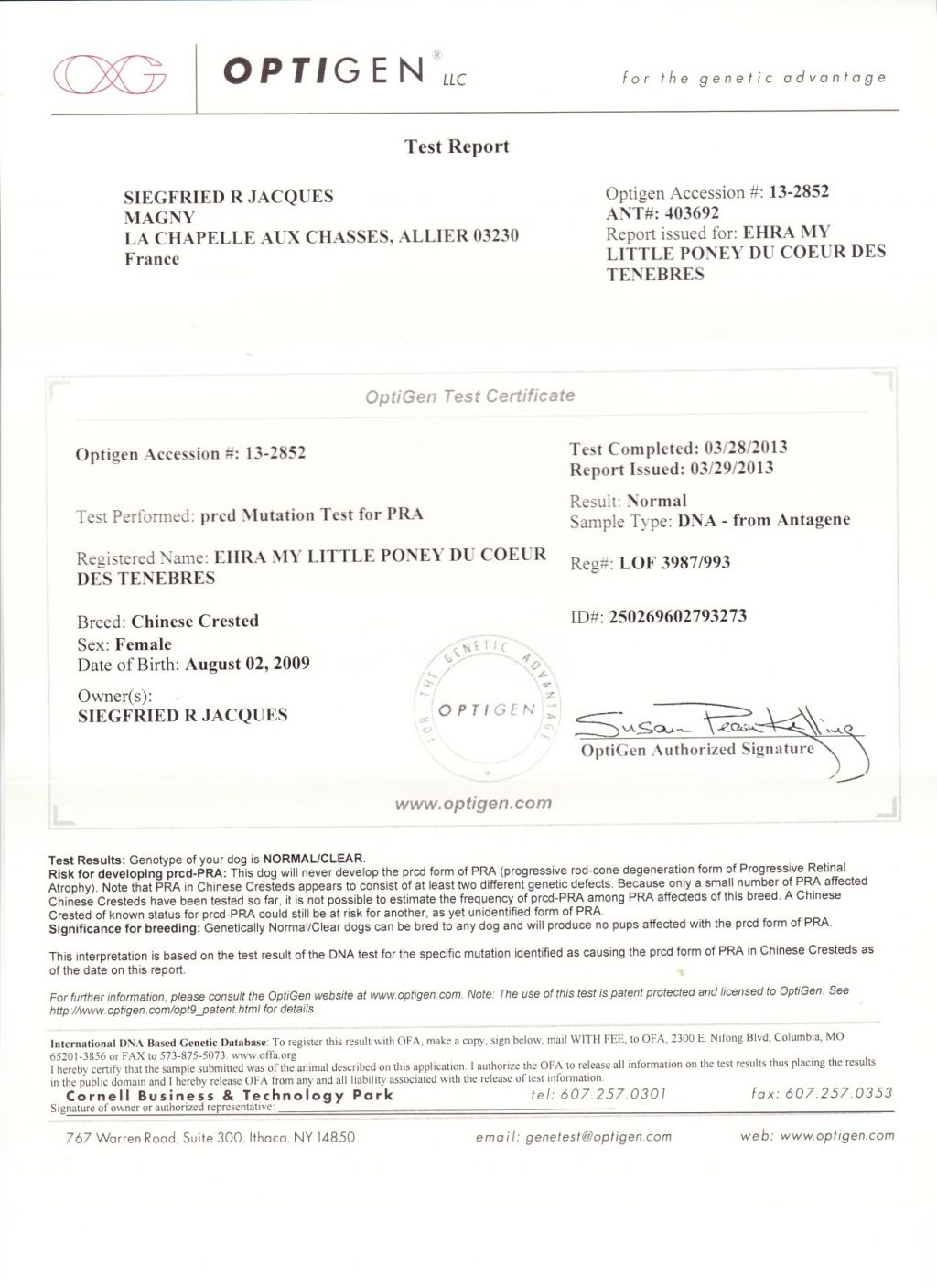 CH  Ehra My Little Poney Du Coeur Des Tenebres